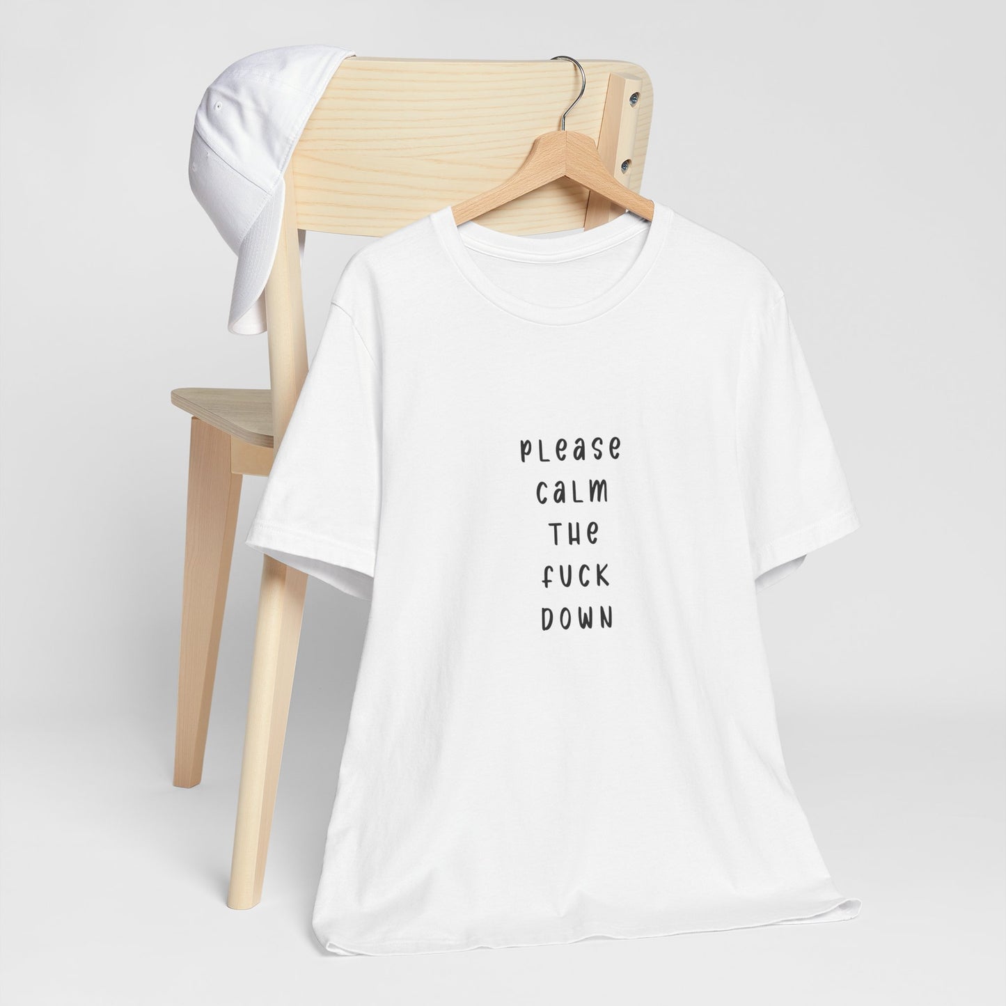 Please Calm the F*ck Down | Retro Tee | Organic Unisex T Shirt