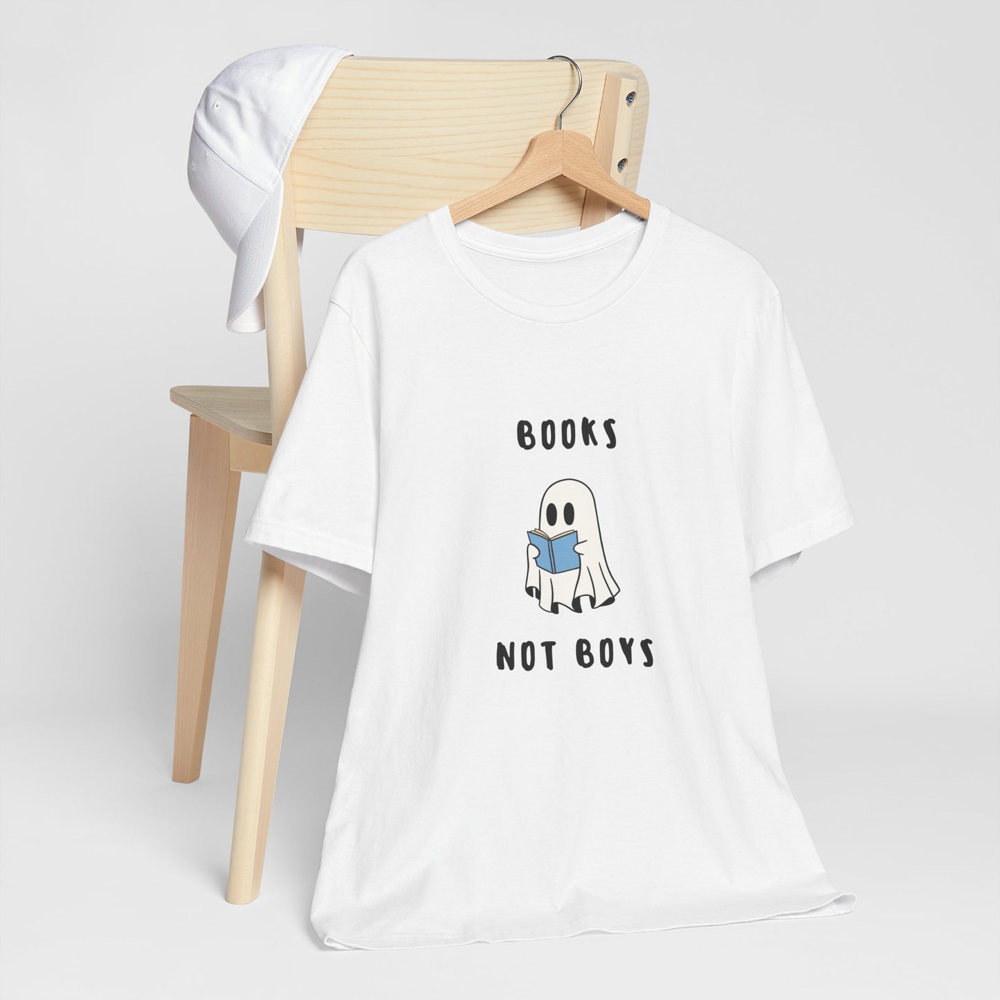 Books not Boys ( Blue ) | Retro Tee | Organic Unisex T Shirt