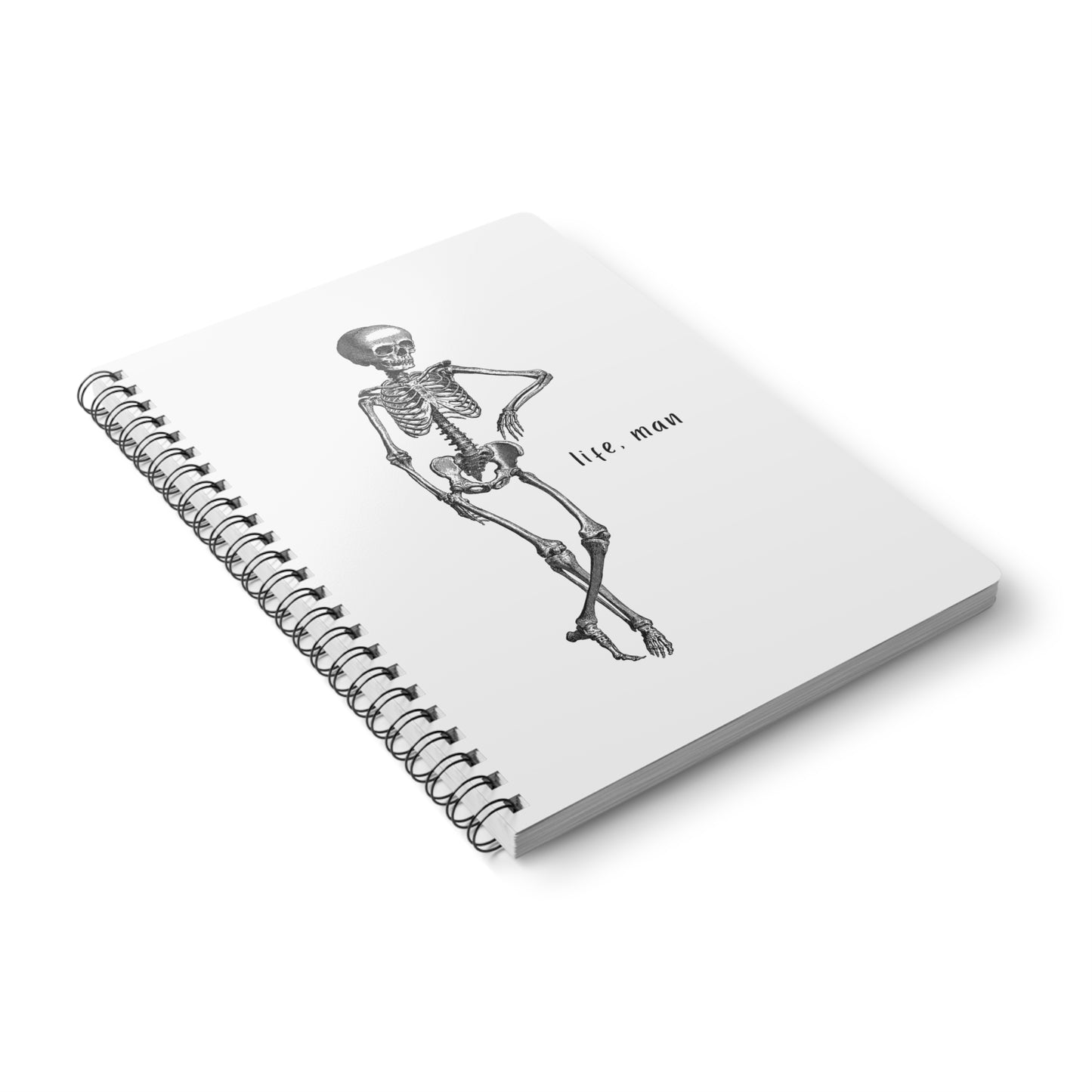 Life, Man - Sassy Scribbles Spiral Notebook