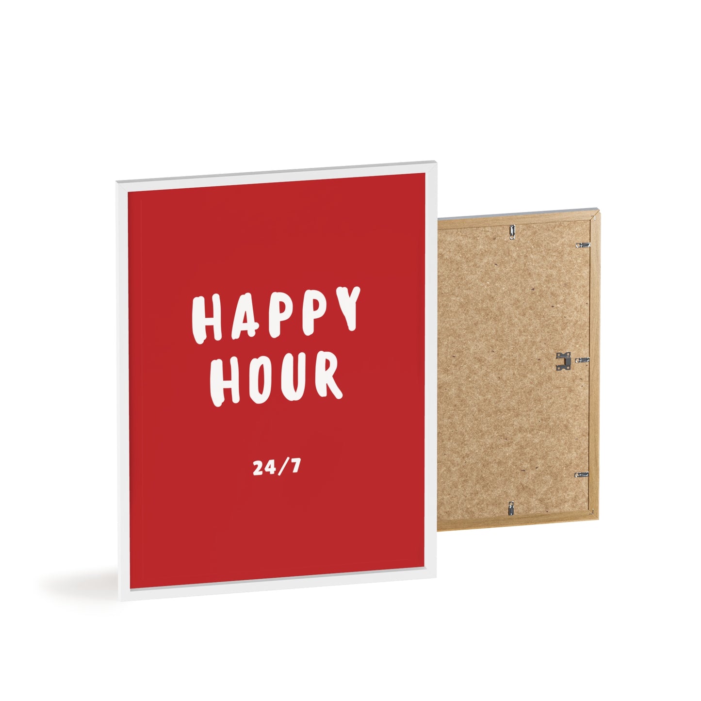 Happy Hour 24/7 (Karminrot) - Rahmen