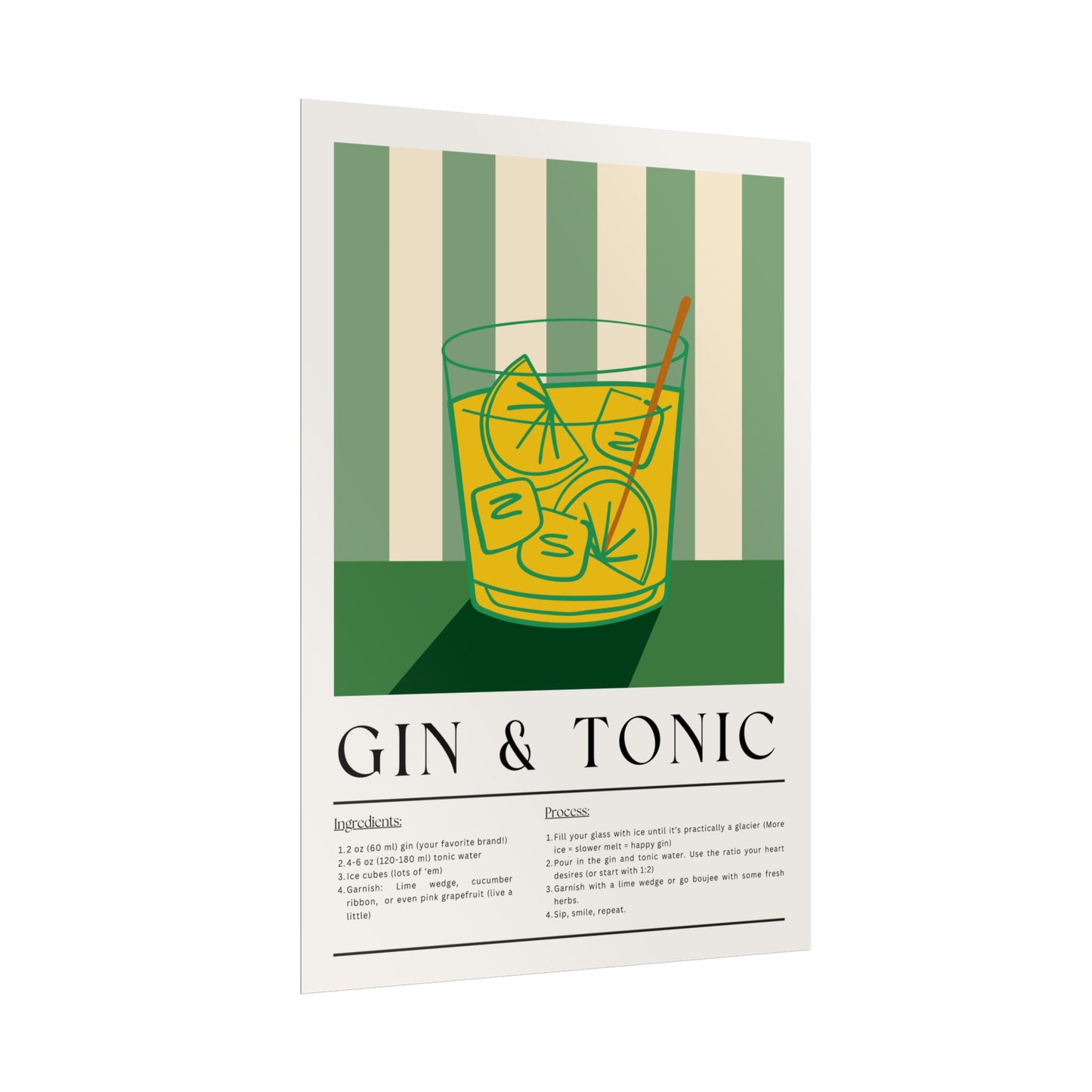 Gin & Tonic - Poster