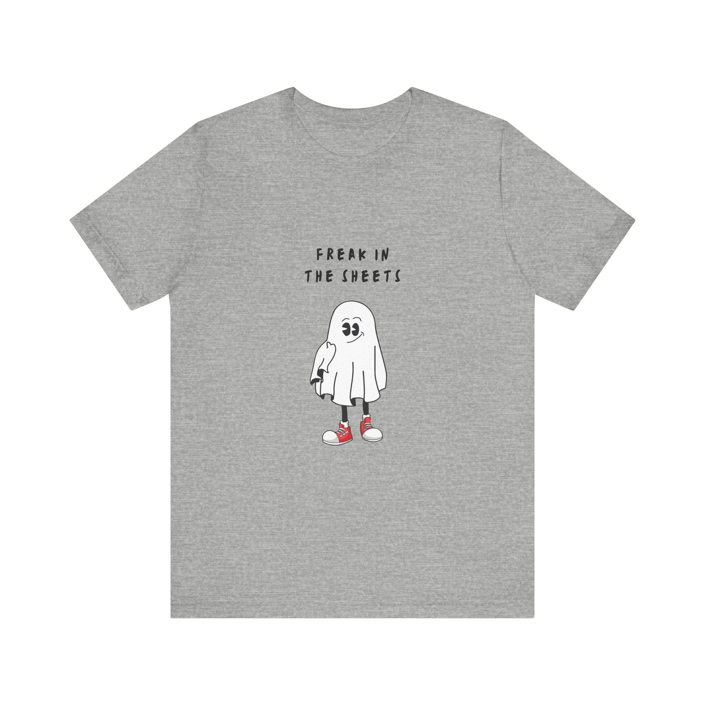 Freak in The Sheets ( Red Converse All Stars ) | White Graphic Tee | Organic Unisex T Shirt