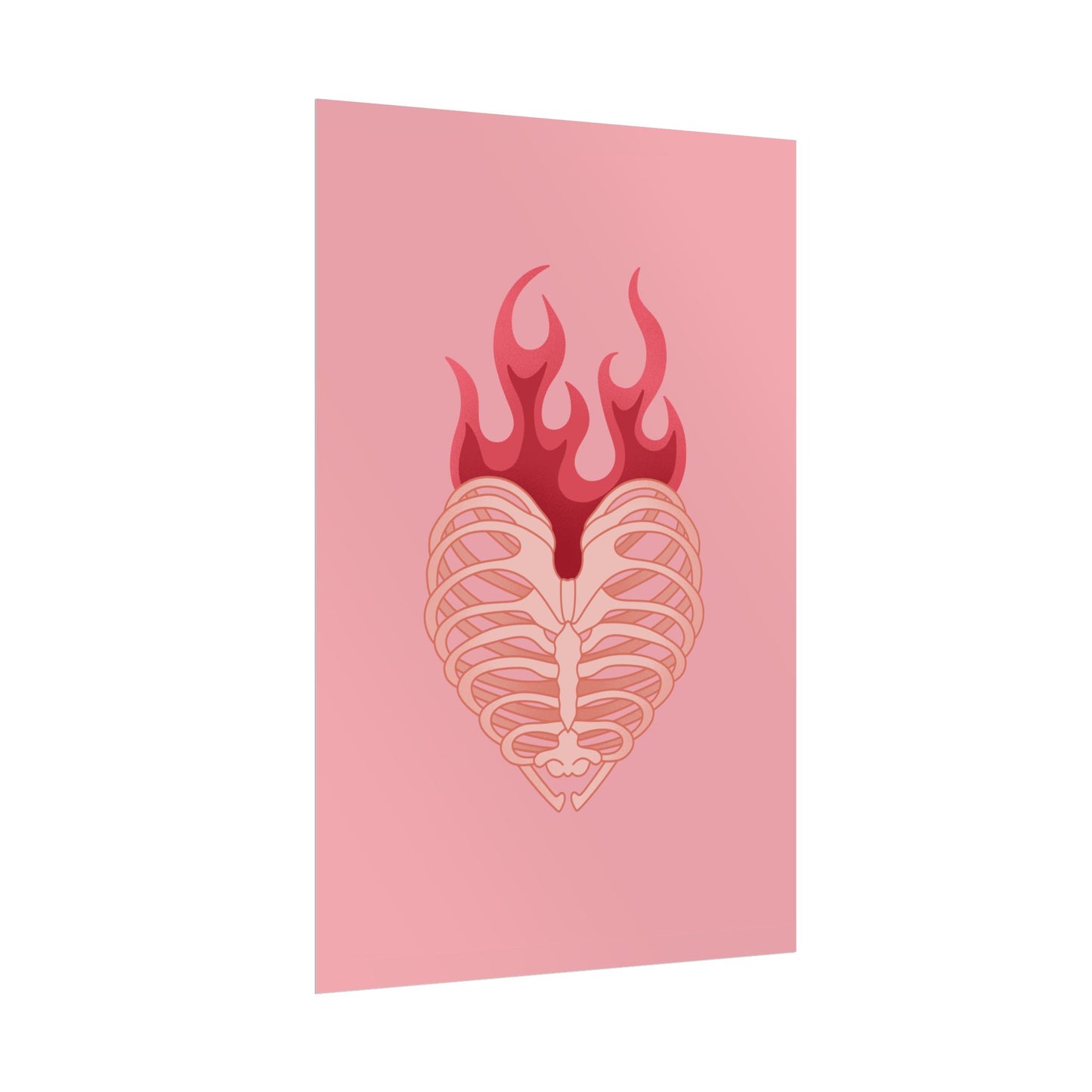 Heart on Fire – Rib Cage Poster