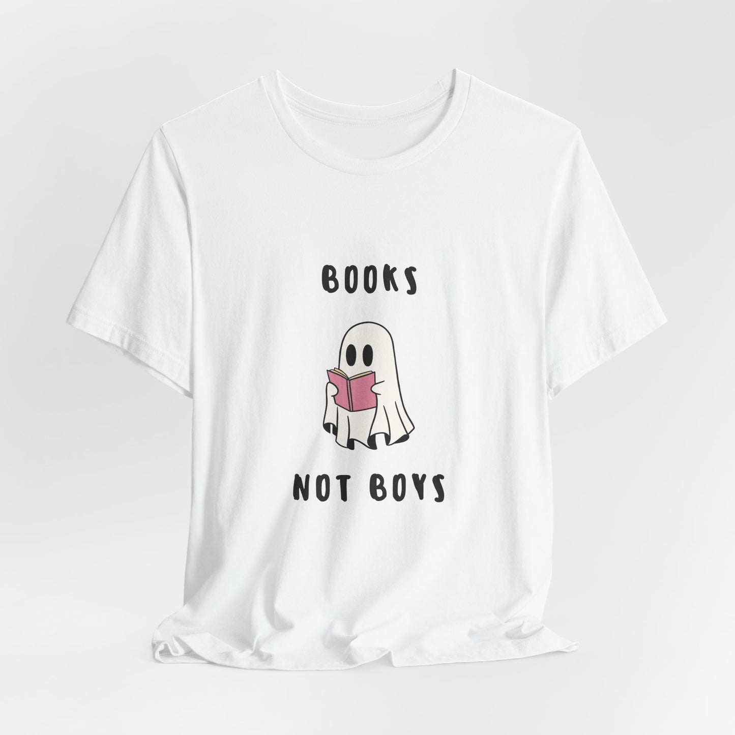 Books not Boys ( Pink ) | Retro Tee | Organic Unisex T Shirt