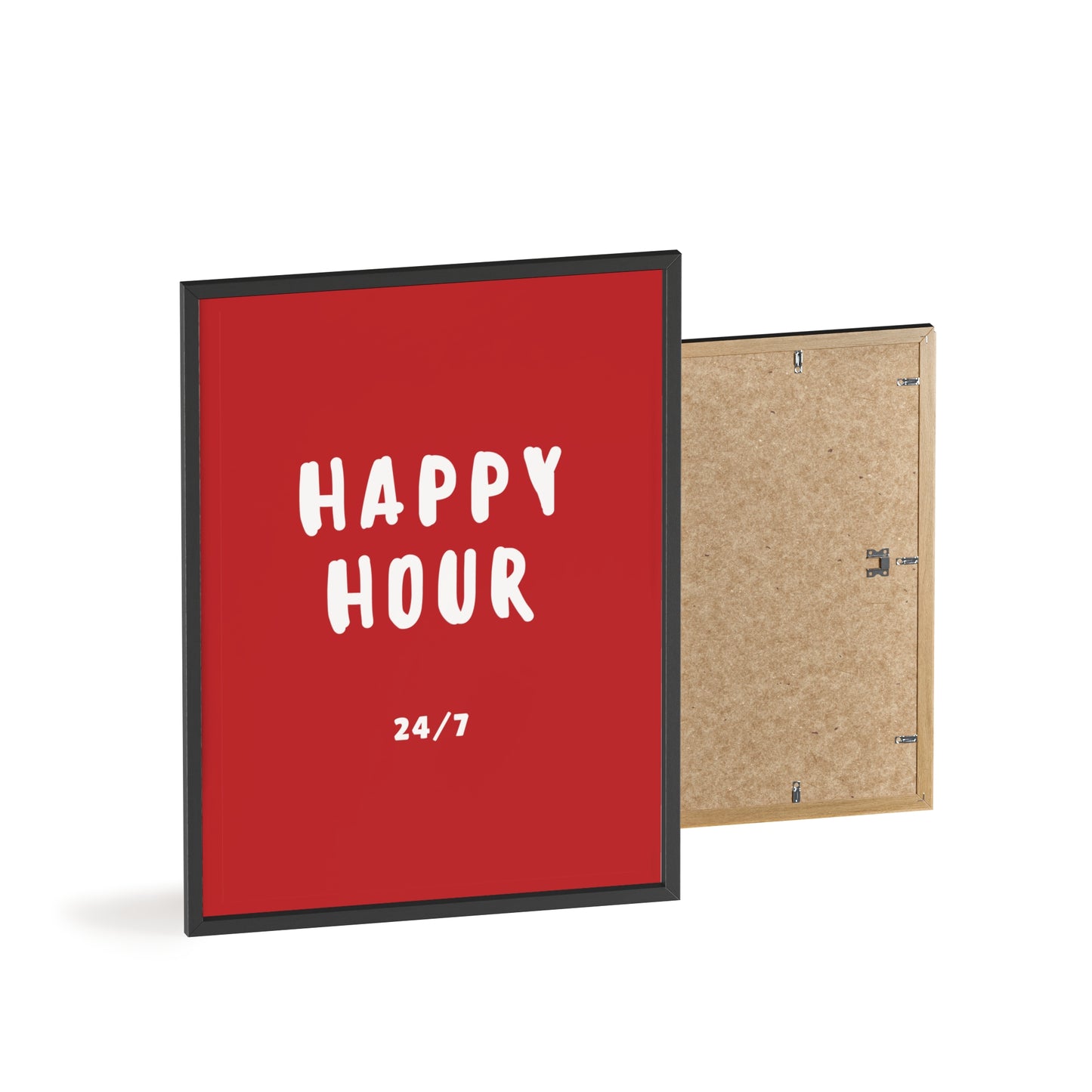 Happy Hour 24/7 (Karminrot) - Rahmen