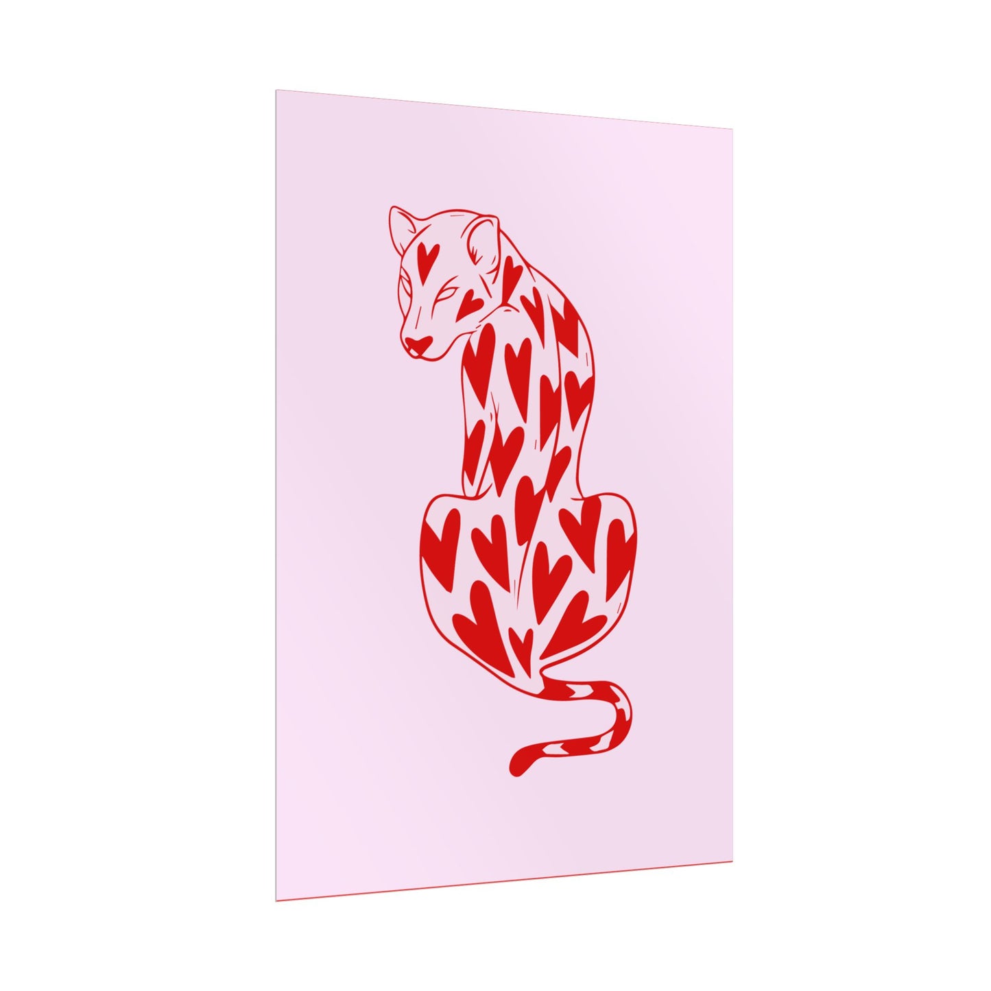 Heartthrob Leopard ( Cherry Pink ) - Poster