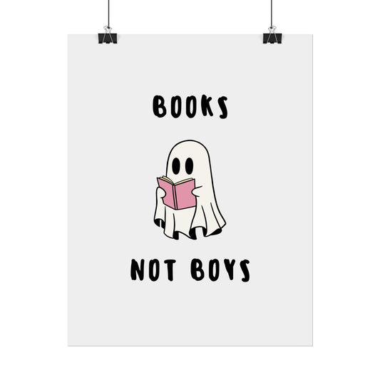 Books not Boys ( Powder Pink ) - Poster