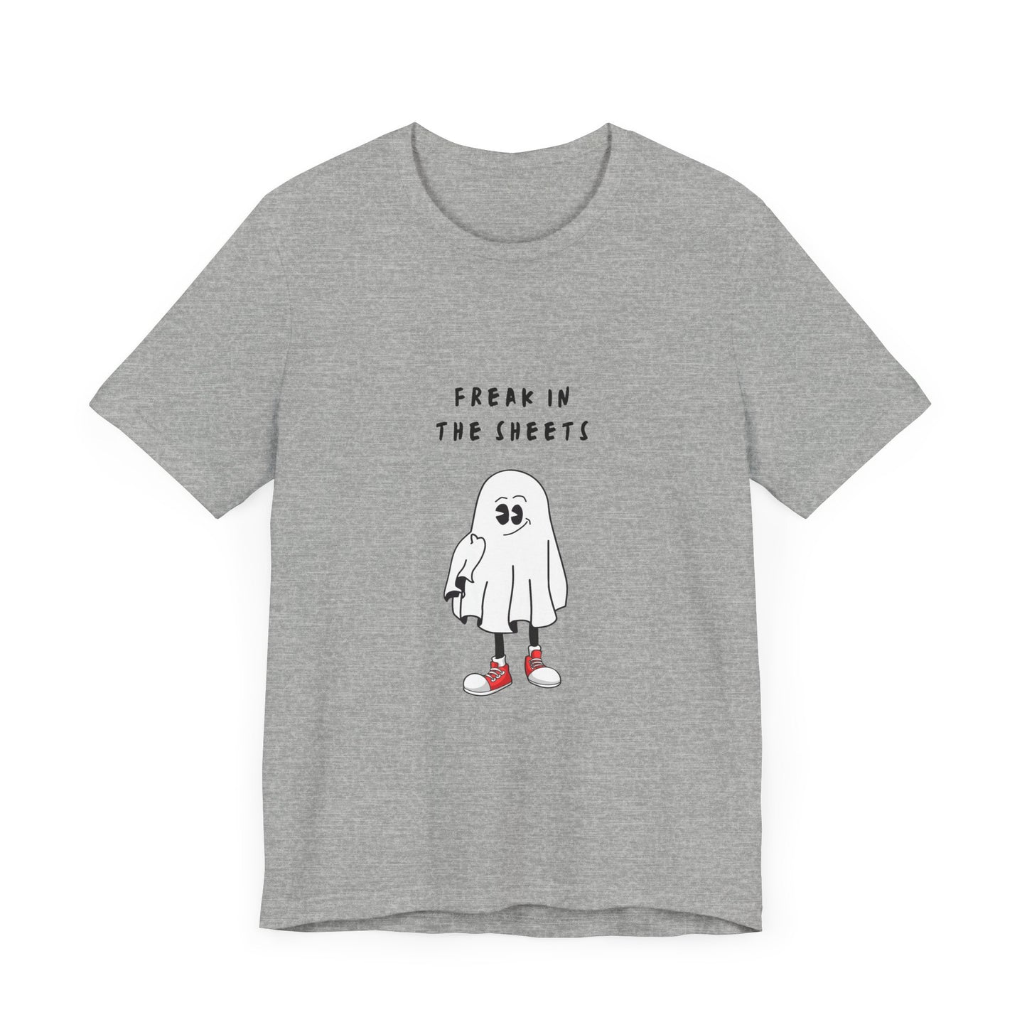 Freak in The Sheets ( Red Converse All Stars ) | White Graphic Tee | Organic Unisex T Shirt