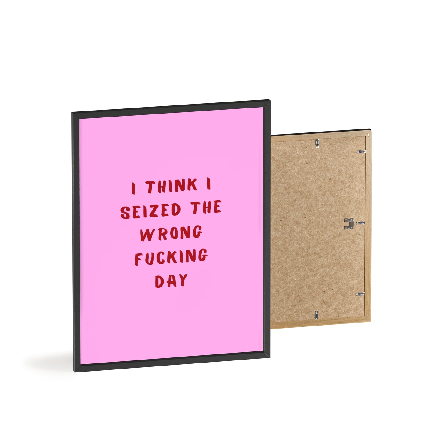 I Think I Seized The Wrong F*cking Day ( Pink Cherry/Red ) - Frame