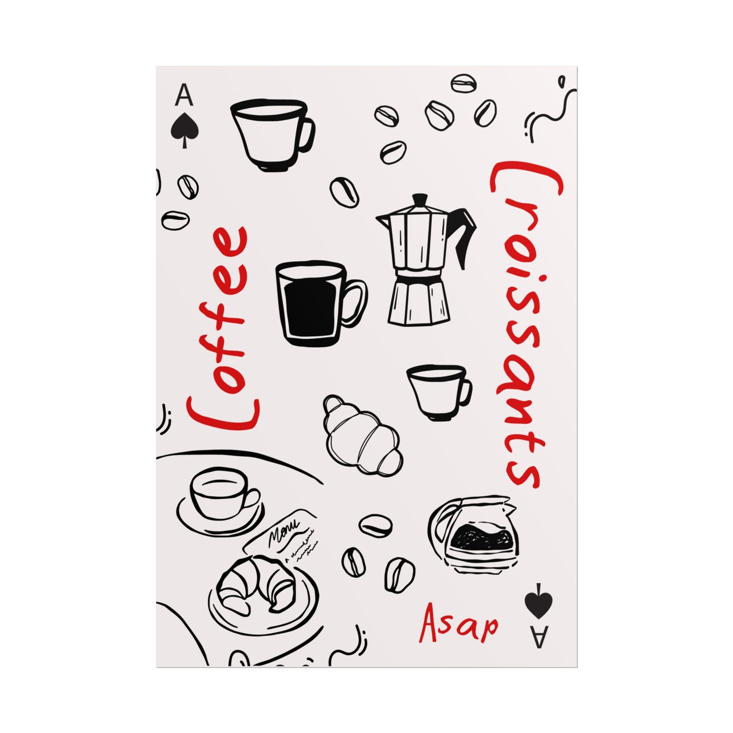 Coffee & Croissants - Poster