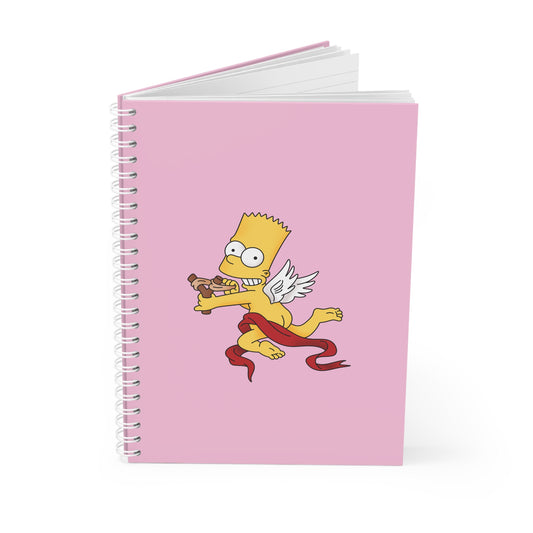 Bart Cupid - Sassy Scribbles Spiral Notebook