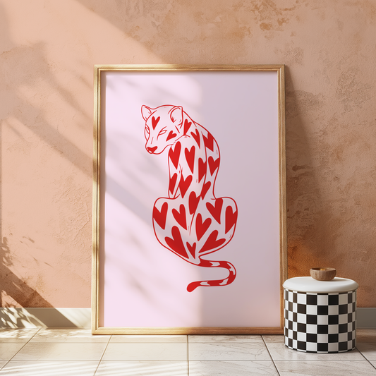 Heartthrob Leopard ( Cherry Pink ) Digital