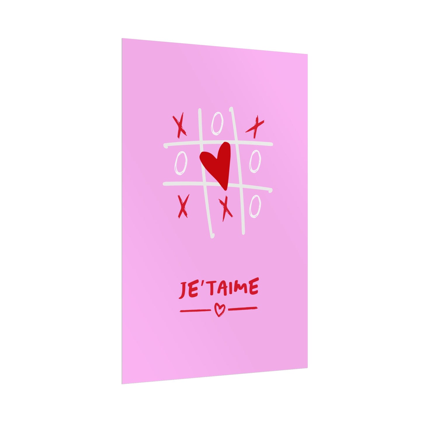 Je T’aime – X’s and O’s Crossword - Poster