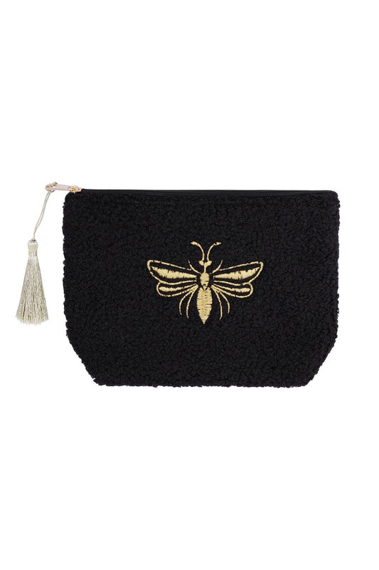 Black Teddy Bee Cosmetic Bag