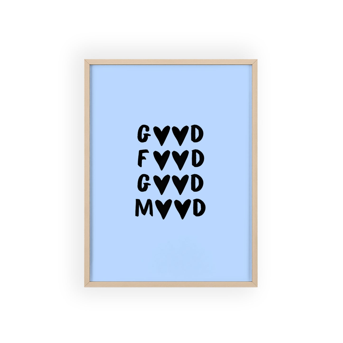 Good Food, Good Mood ( Blue ) - Frame