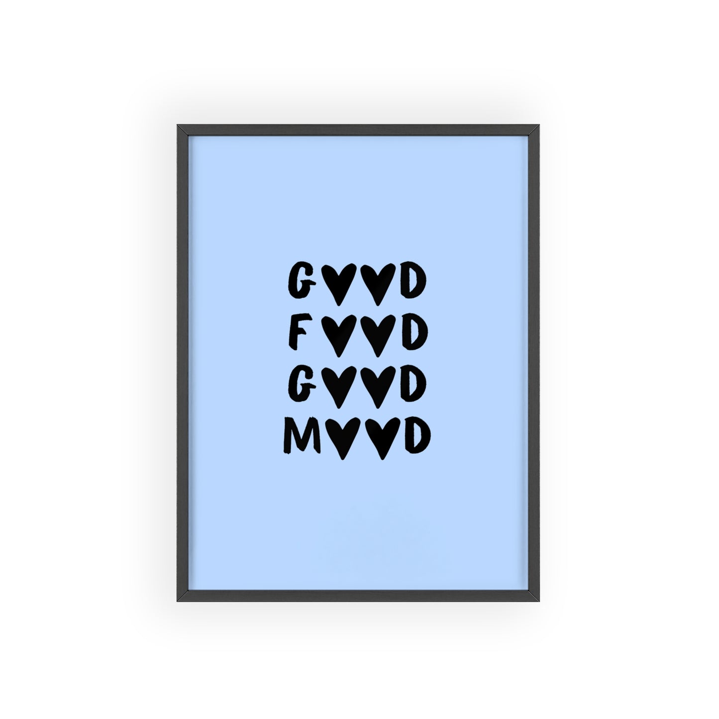 Good Food, Good Mood ( Blue ) - Frame