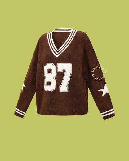 Big Apple Varsity Knit Sweater
