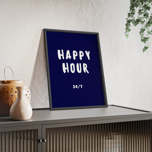 Happy hour 24/7 ( Ink Blue ) - Frame