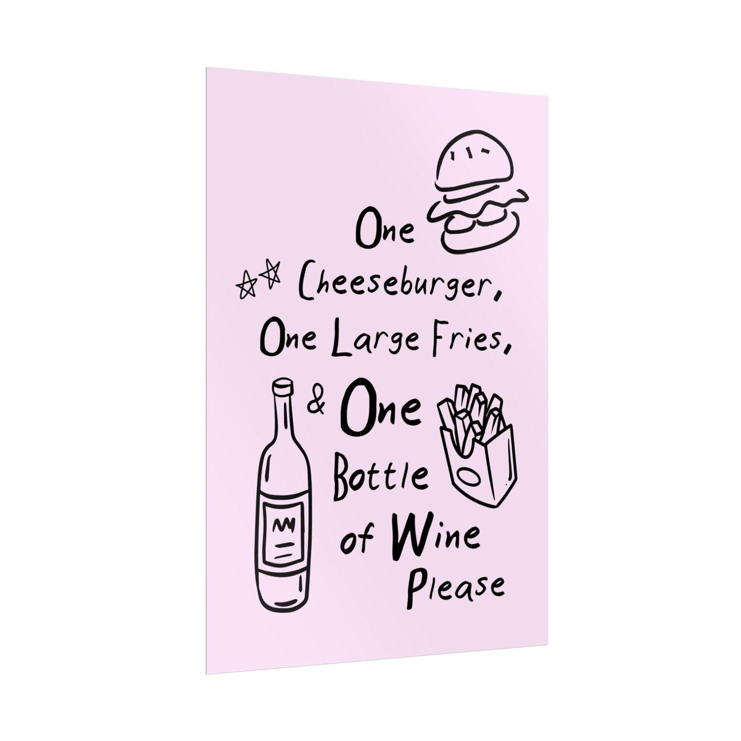 Cheeseburger Essentials ( Pink ) - Poster