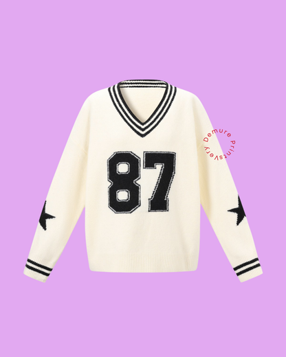 Big Apple Varsity Knit Sweater