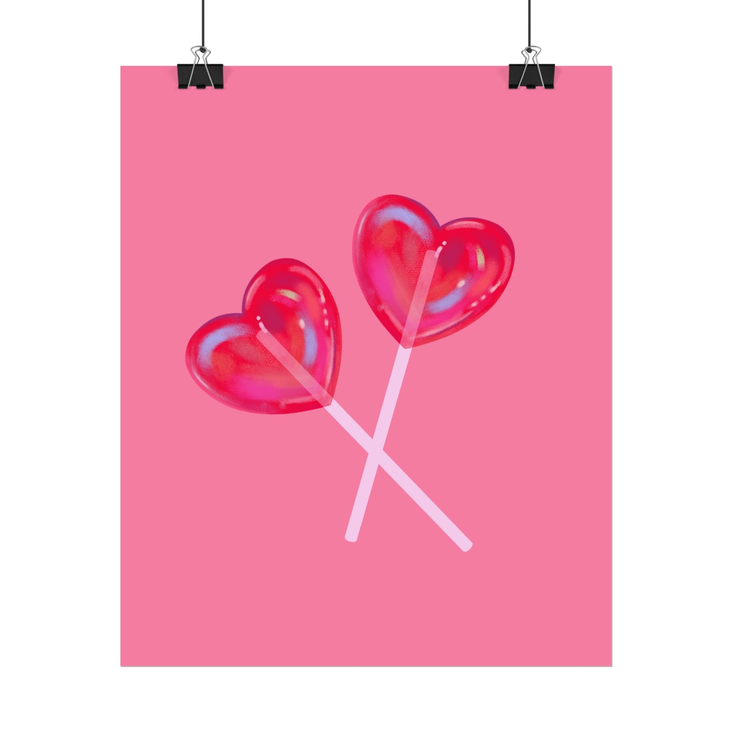 Sweetheart Lollipops – Candy Love Poster