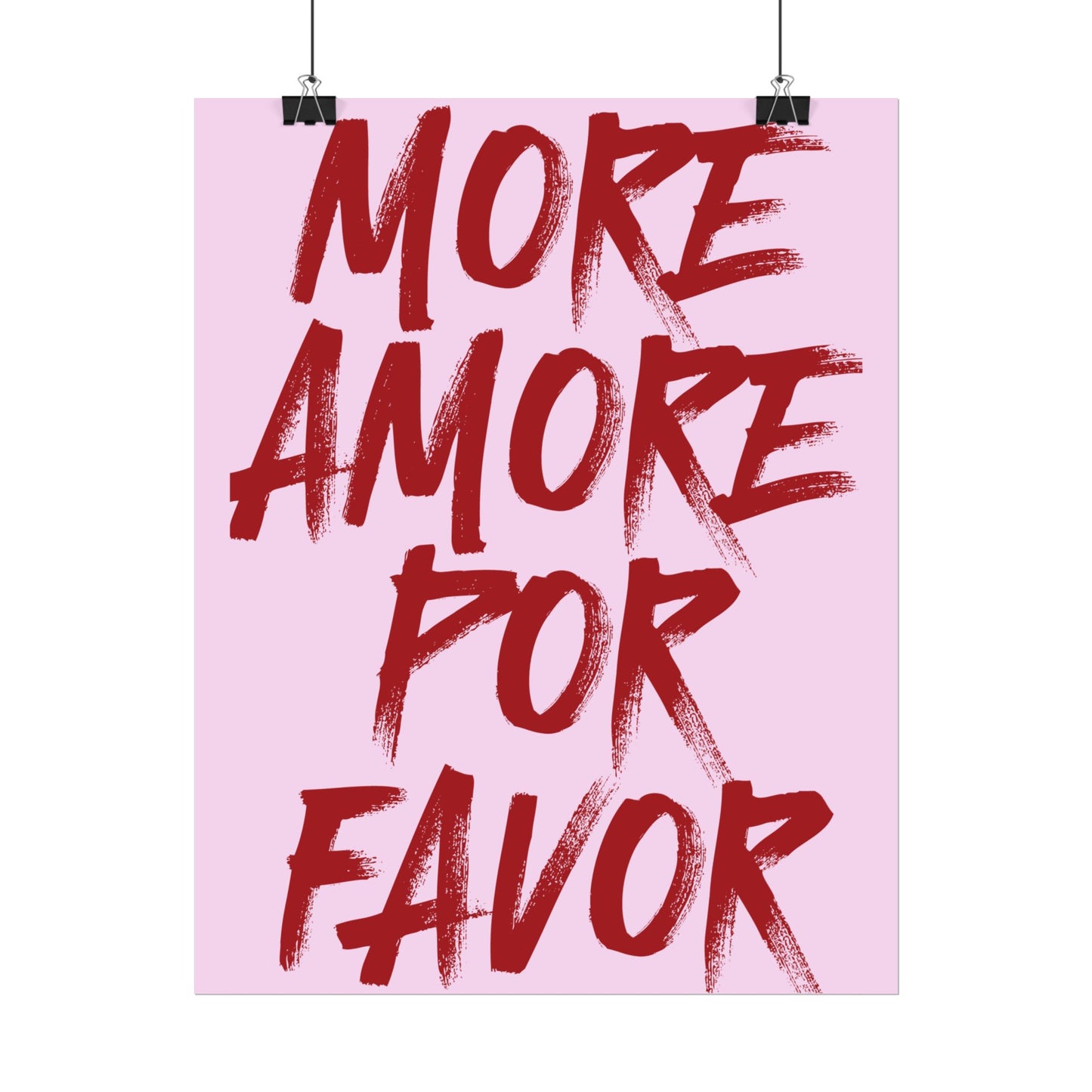 More Amore Por Favor ( Cherry Red/Pink ) - Poster