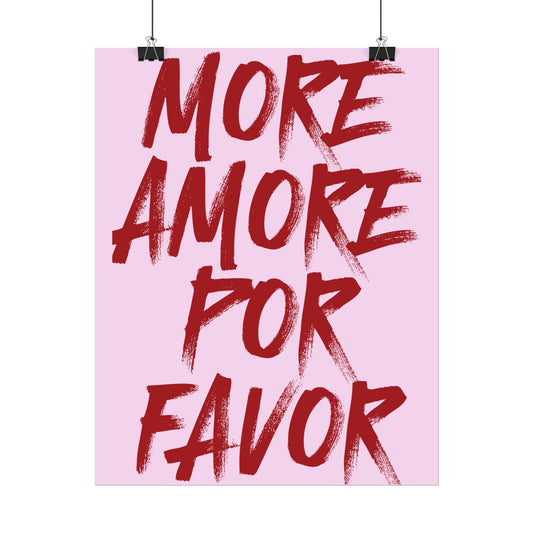 More Amore Por Favor ( Cherry Red/Pink ) - Poster