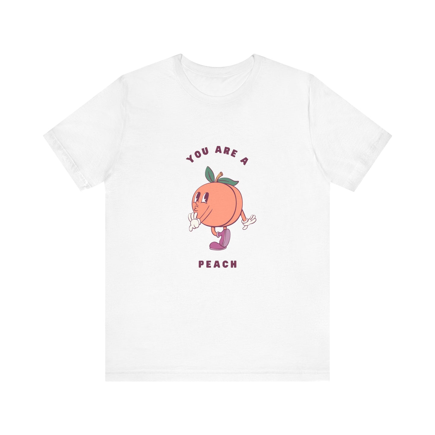 You are a Peach | Retro Tee | Organic Unisex T Shirt