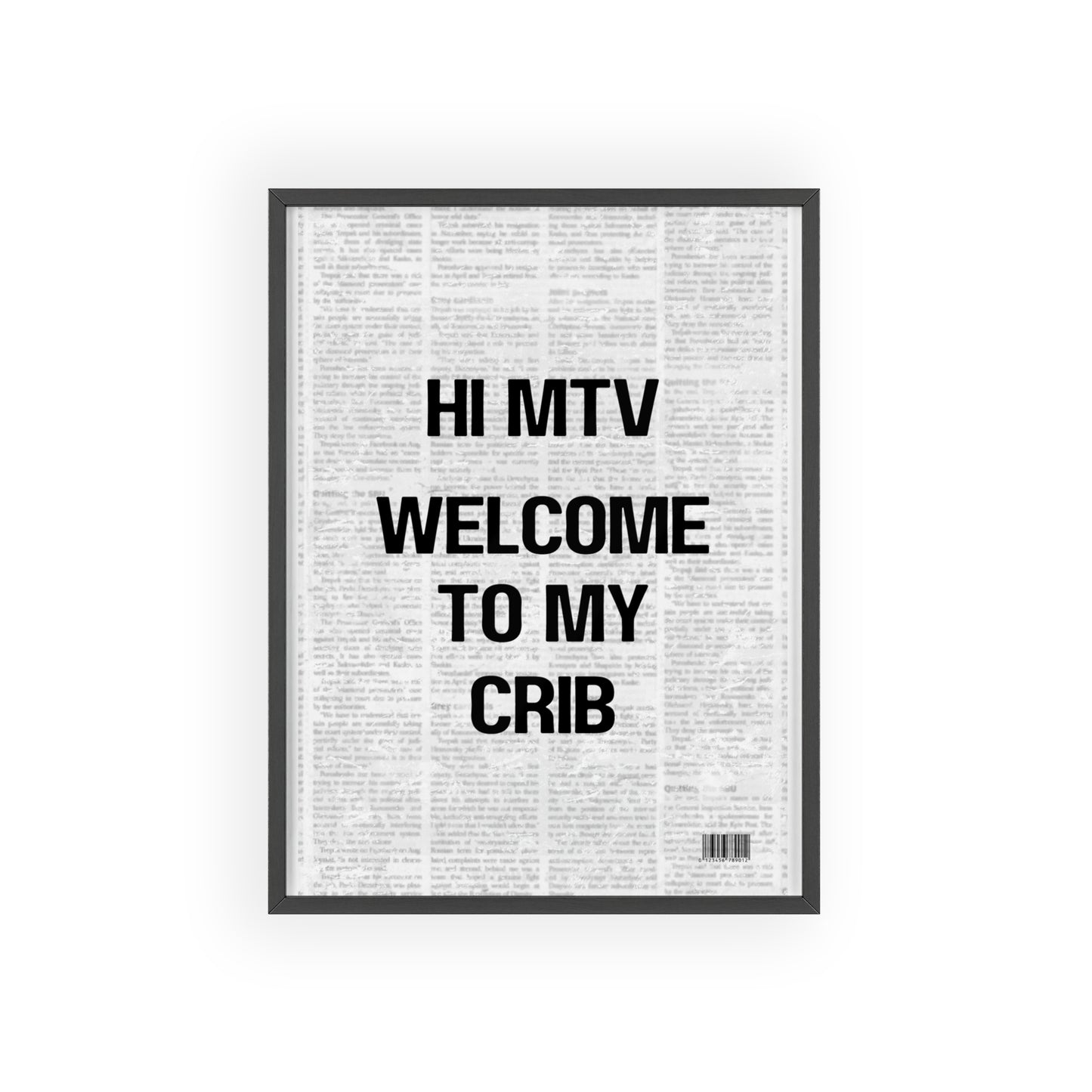 Hi MTV, Welcome to my Crib - Frame