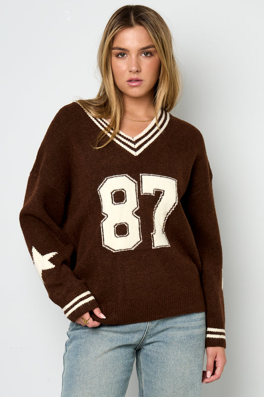 Big Apple Varsity Knit Sweater