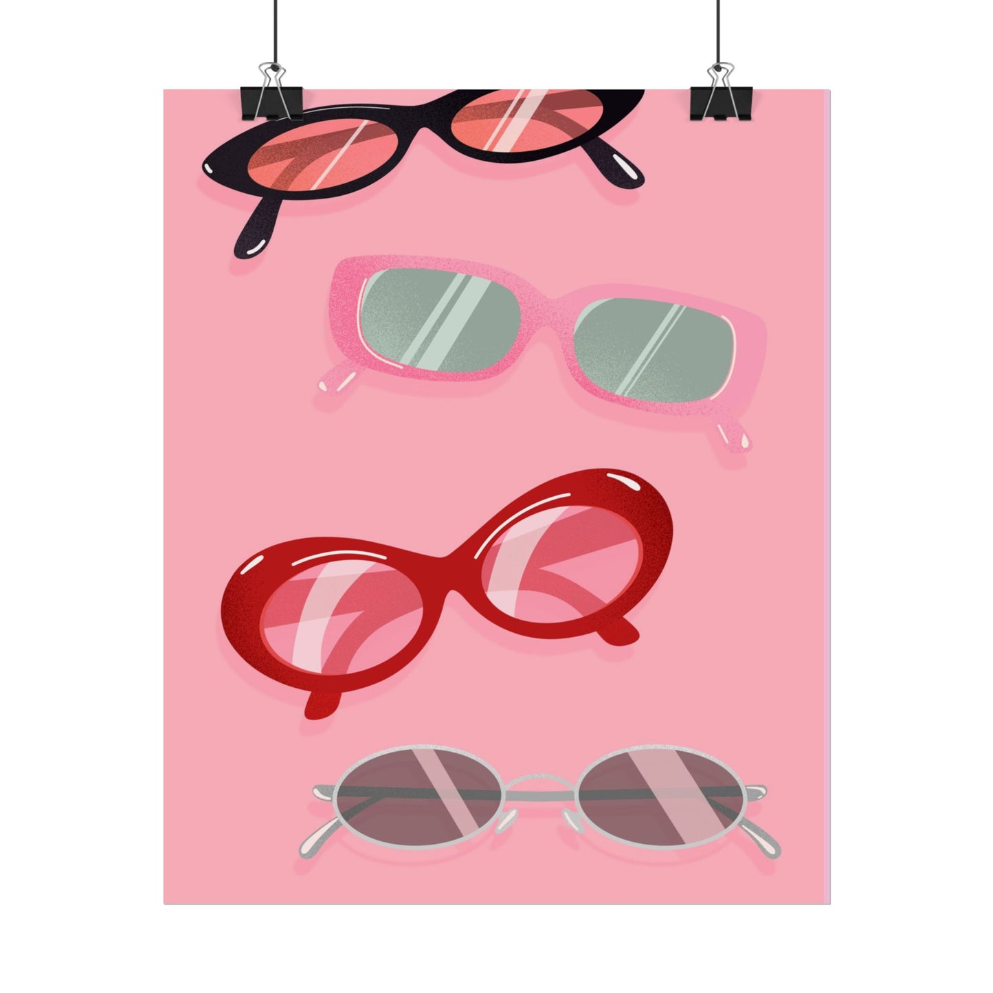 Sunglasses Squad – Pink Poster