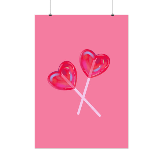 Sweetheart Lollipops – Candy Love Poster