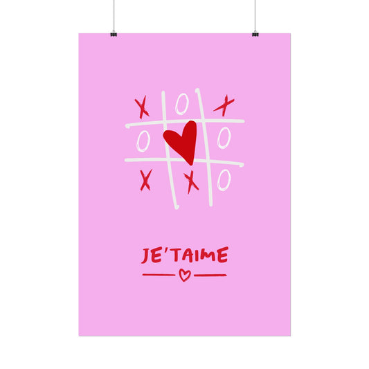 Je T’aime – X’s and O’s Crossword - Poster