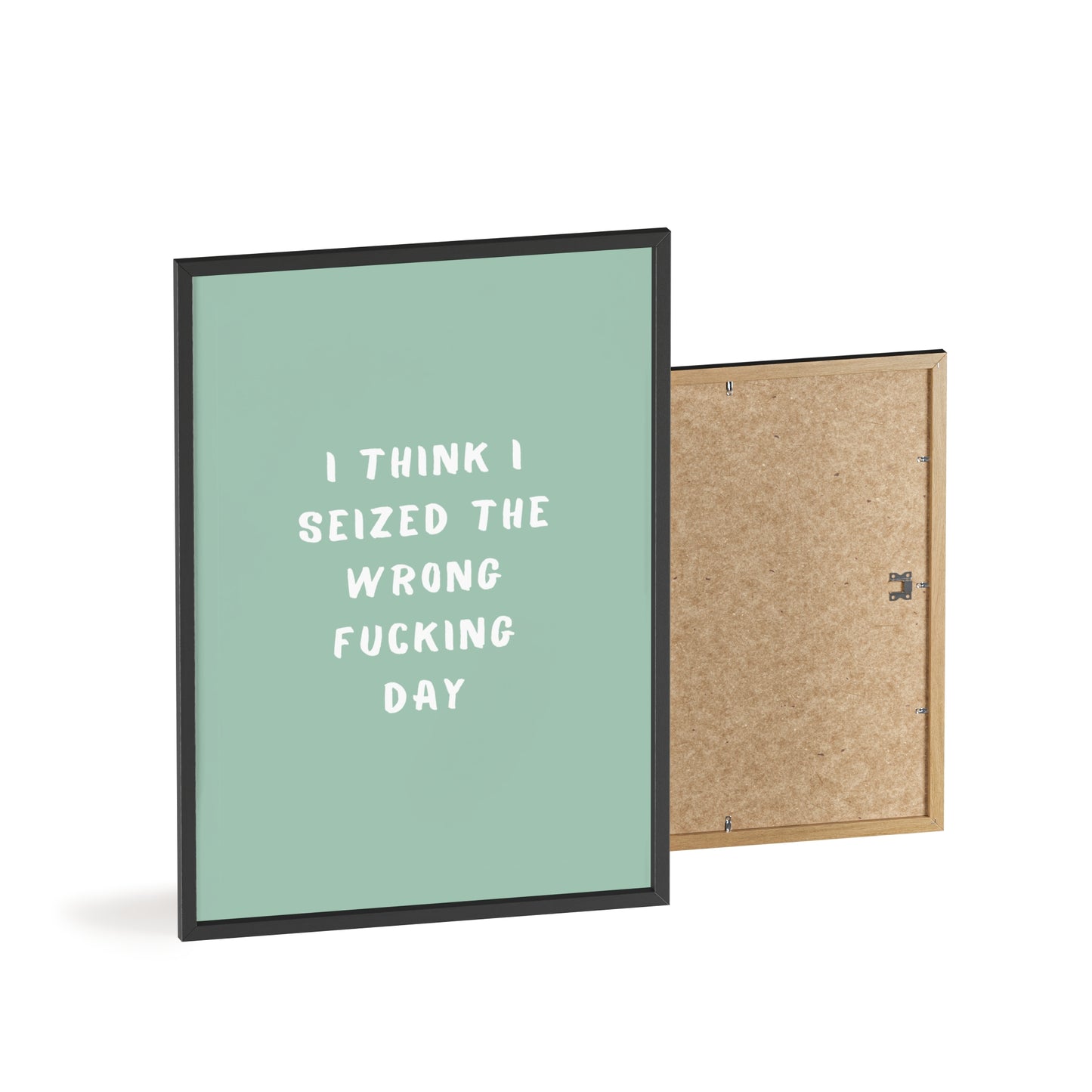 I Think I Seized The Wrong F*cking Day ( Sage Green ) - Frame