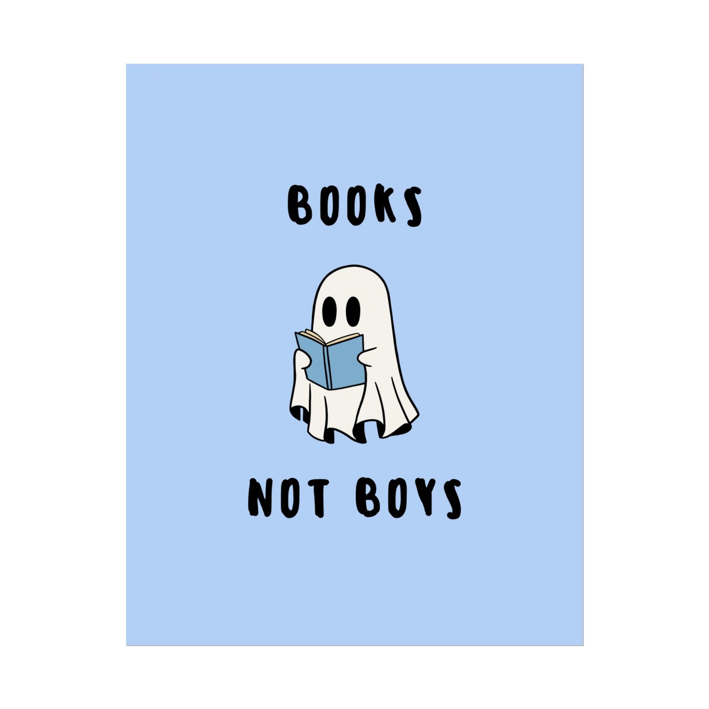 Books not Boys ( Blue ) - Poster