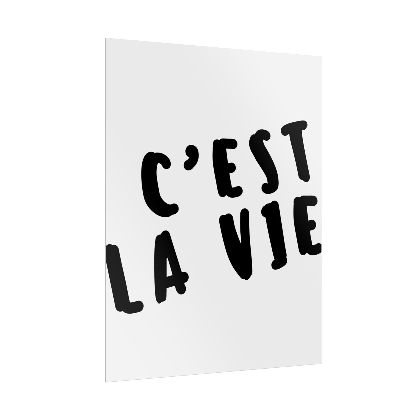 C'est la Vie ( Monochrome ) - Poster