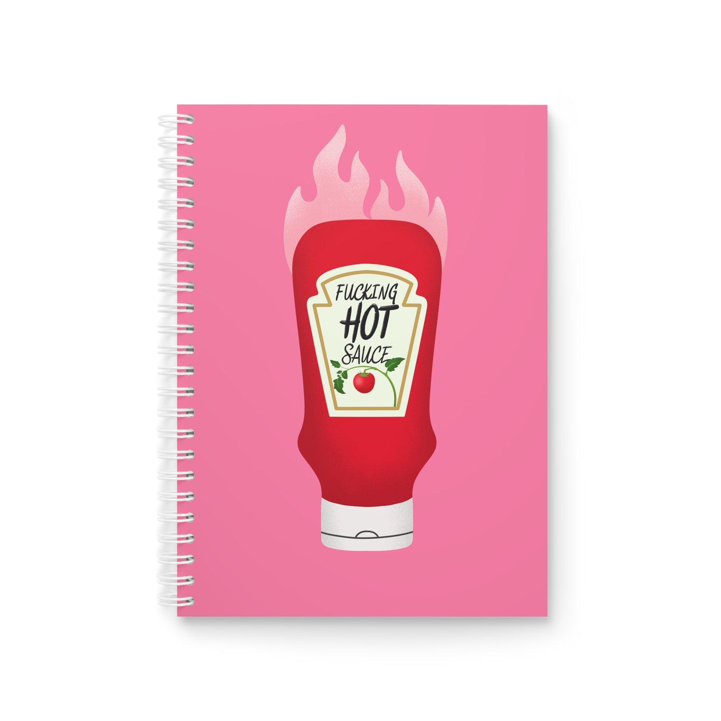 Hot Sauce - Sassy Scribbles Spiral Notebook