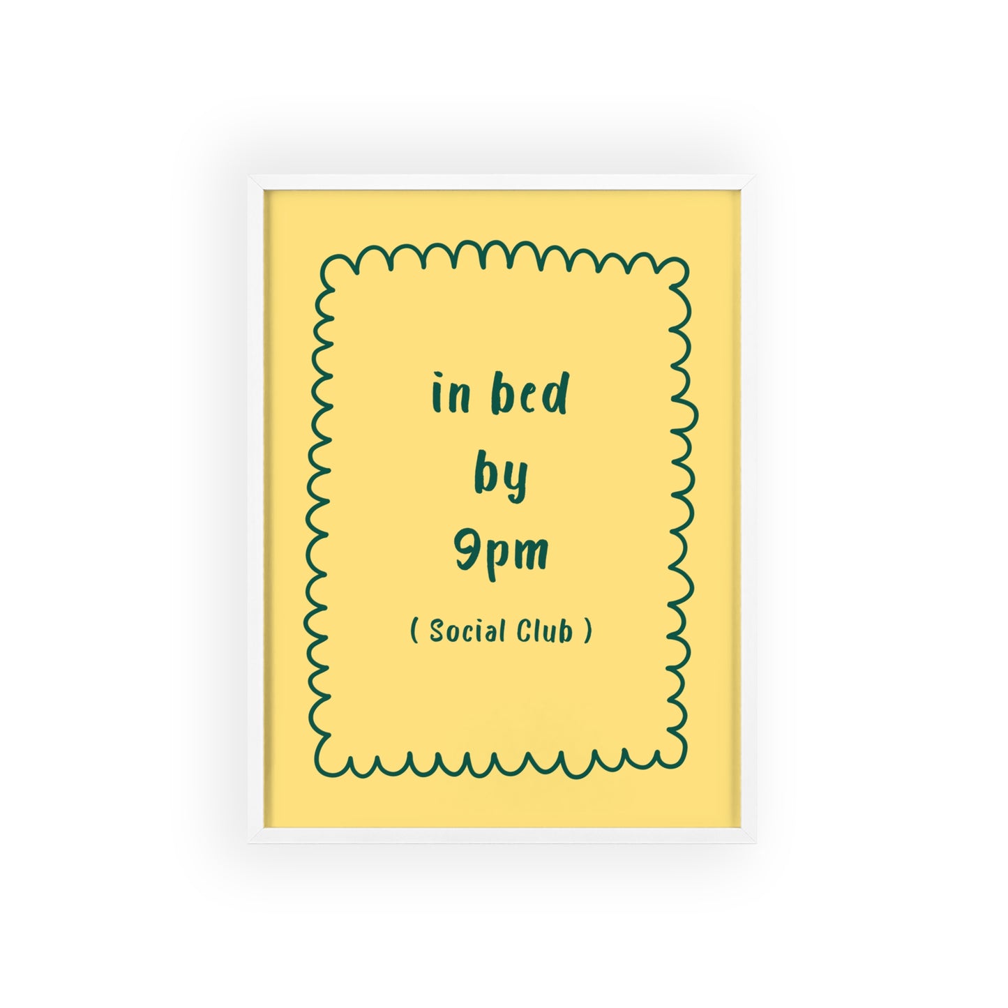 In Bed by 9pm, Social Club ( Sunshine Yellow ) - Frame