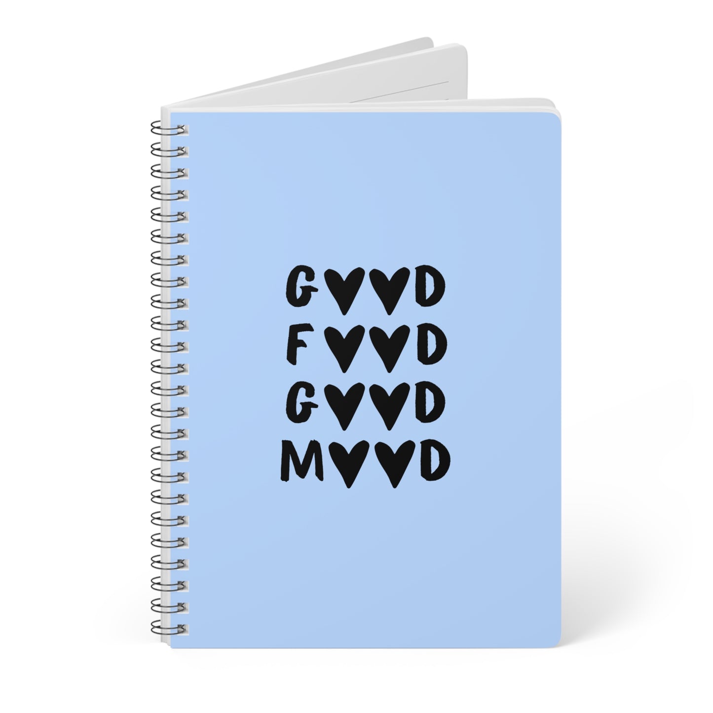 Good Food, Good Mood - Sassy Scribbles Spiral Notebook