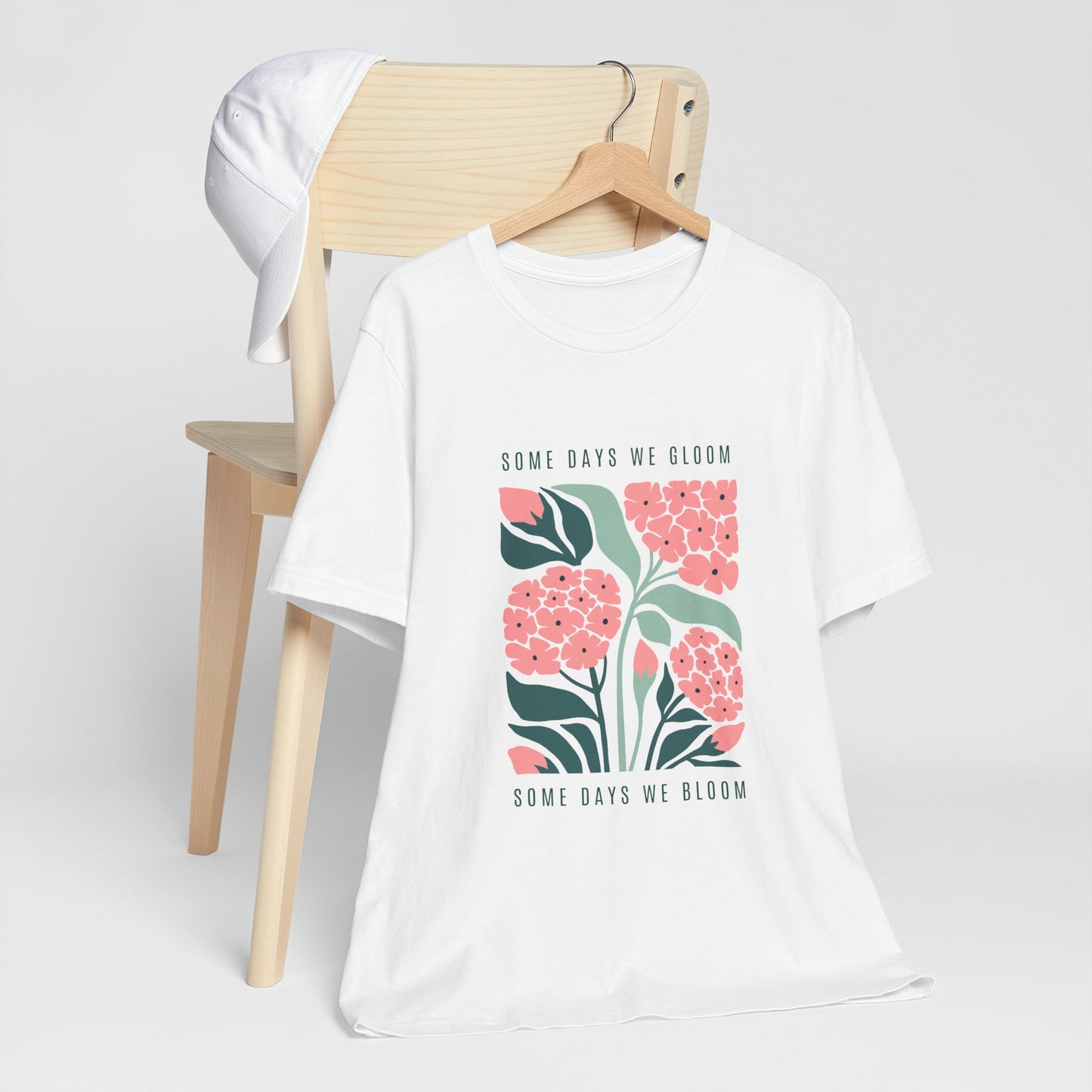 Some Days we Gloom, Others we Bloom | Retro Tee | Organic Unisex T Shirt