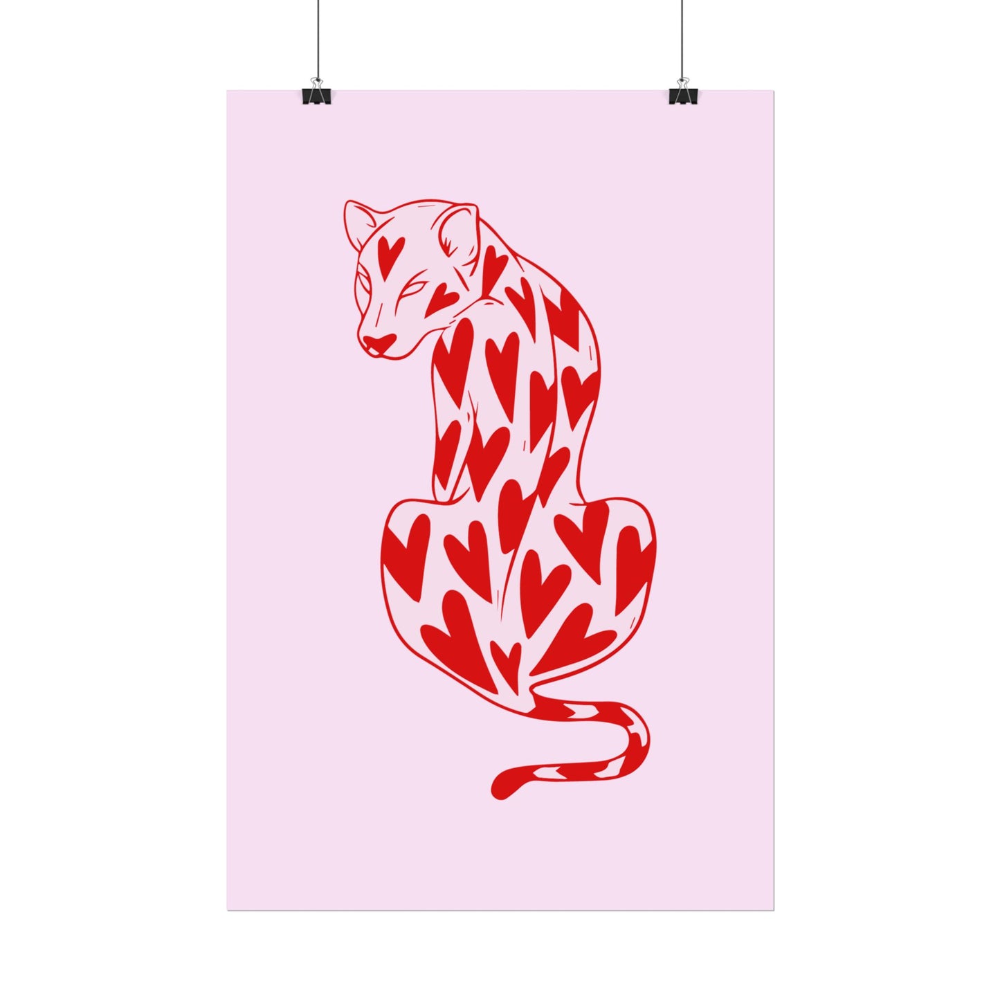 Heartthrob Leopard ( Cherry Pink ) - Poster