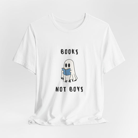 Books not Boys ( Blue ) | Retro Tee | Organic Unisex T Shirt