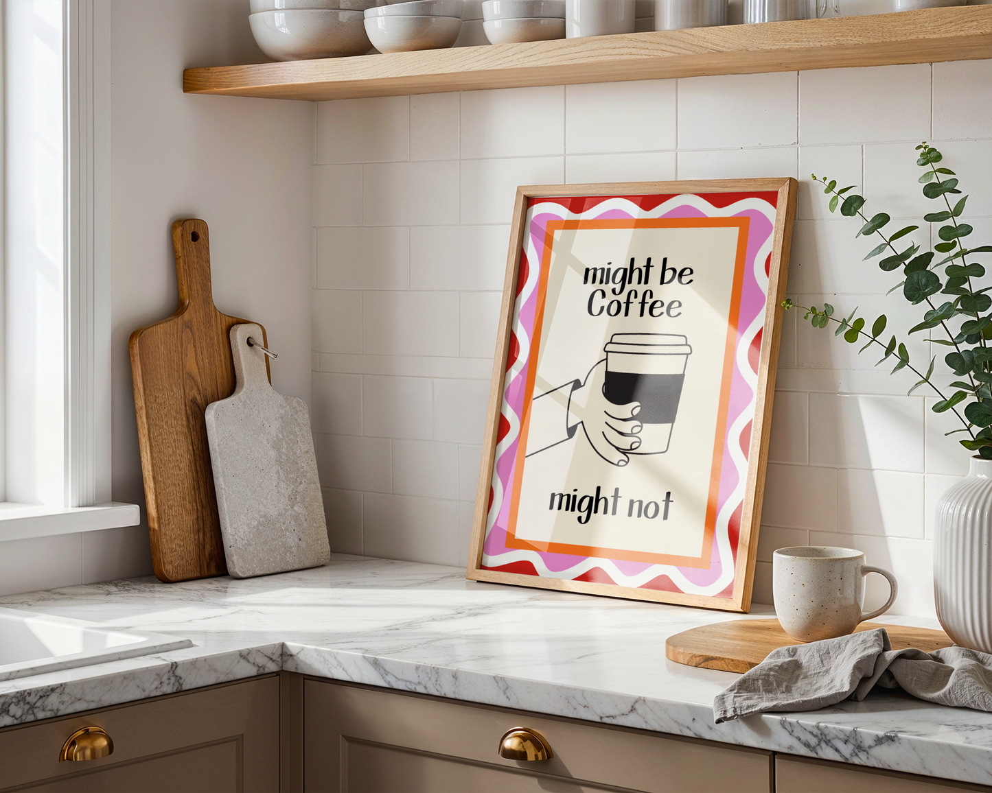 Might Be Coffee, Might Not – Funny Coffee Lover Art Print