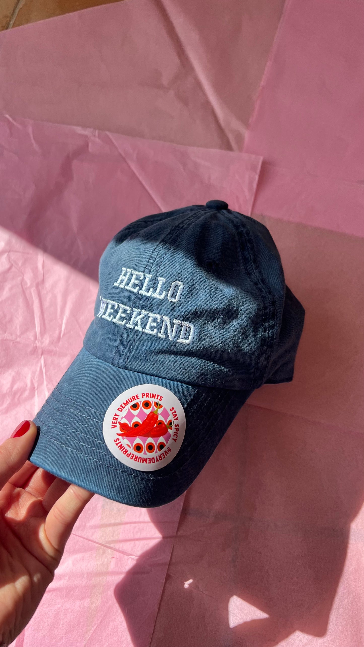 Hello Weekend Blue Wash Cap (Pre-Order)