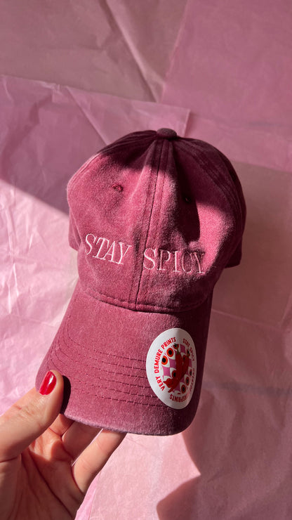 Stay Spicy Burgundy Cap (Pre-Order)