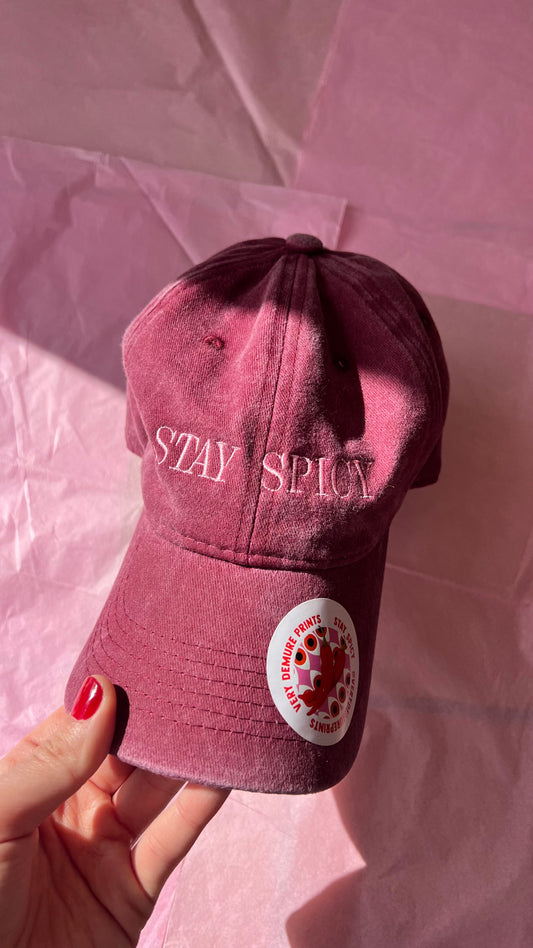 Stay Spicy Burgundy Cap (Pre-Order)