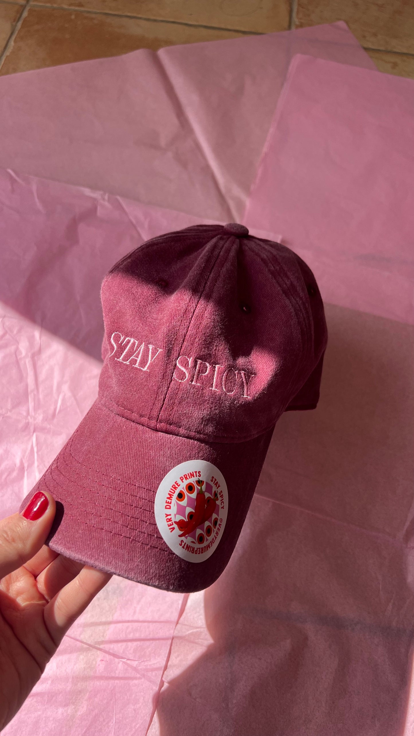 Stay Spicy Burgundy Cap (Pre-Order)