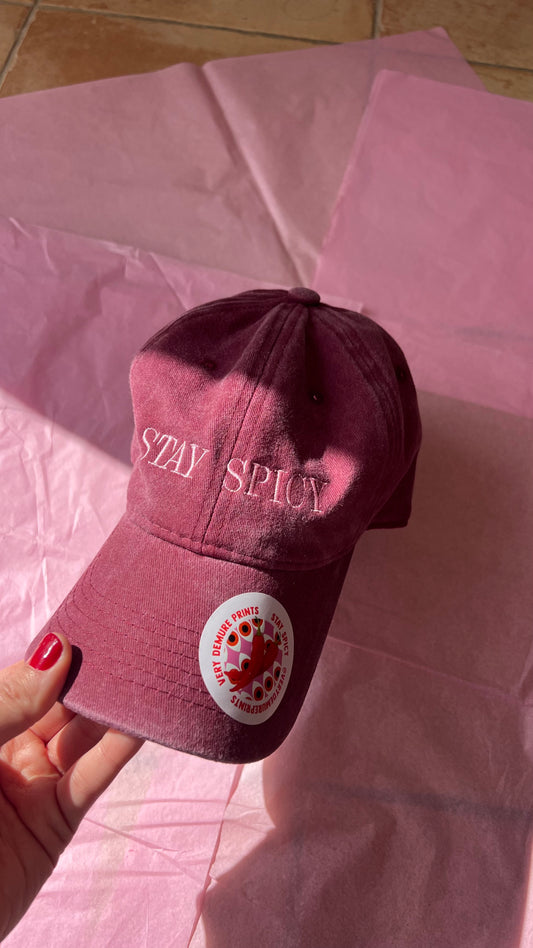 Stay Spicy Burgundy Cap (Pre-Order)
