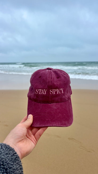 Stay Spicy Burgundy Cap (Pre-Order)