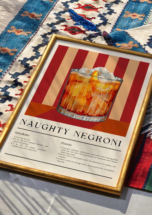 Naughty Negroni Cocktail Digital